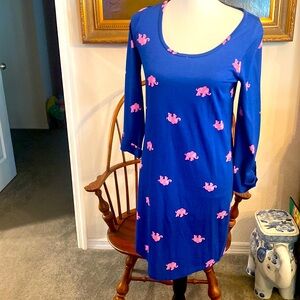 Lilly Pulitzer Elephants 100% Pima cotton dress